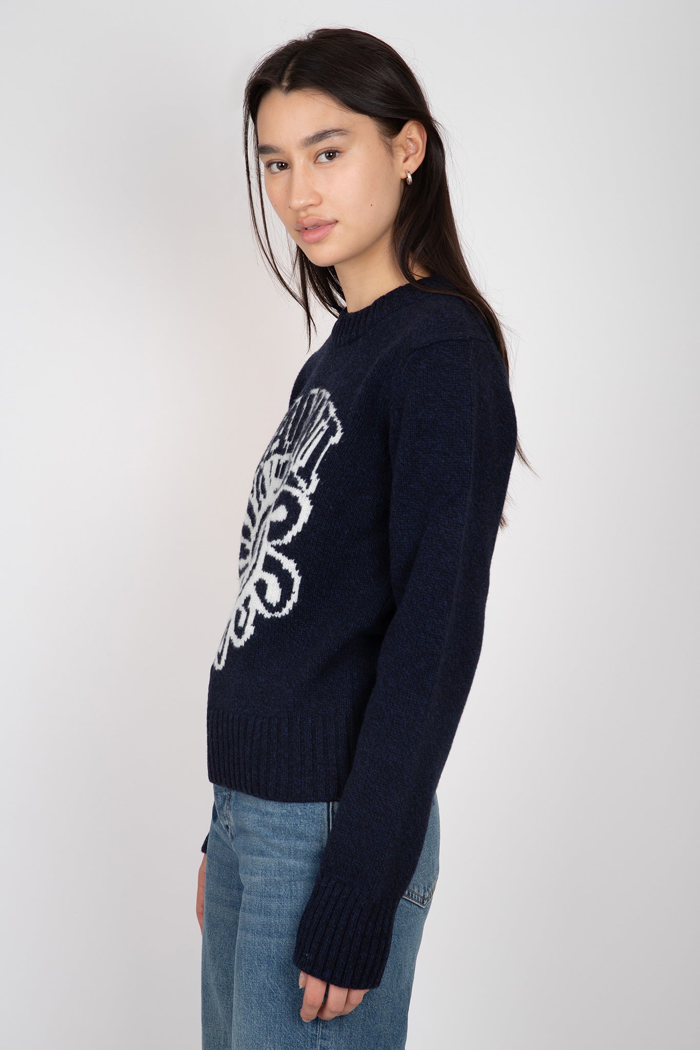    Ganni-Blue-Flower-Graphic-O-Neck-Pullover-Sky-Captain