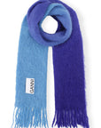    Ganni-Blue-Mohair-Gradient-Scarf-Silver-Lake-Blue