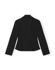 Bonded Crepe Fitted Blazer Jackets & Coats Ganni   