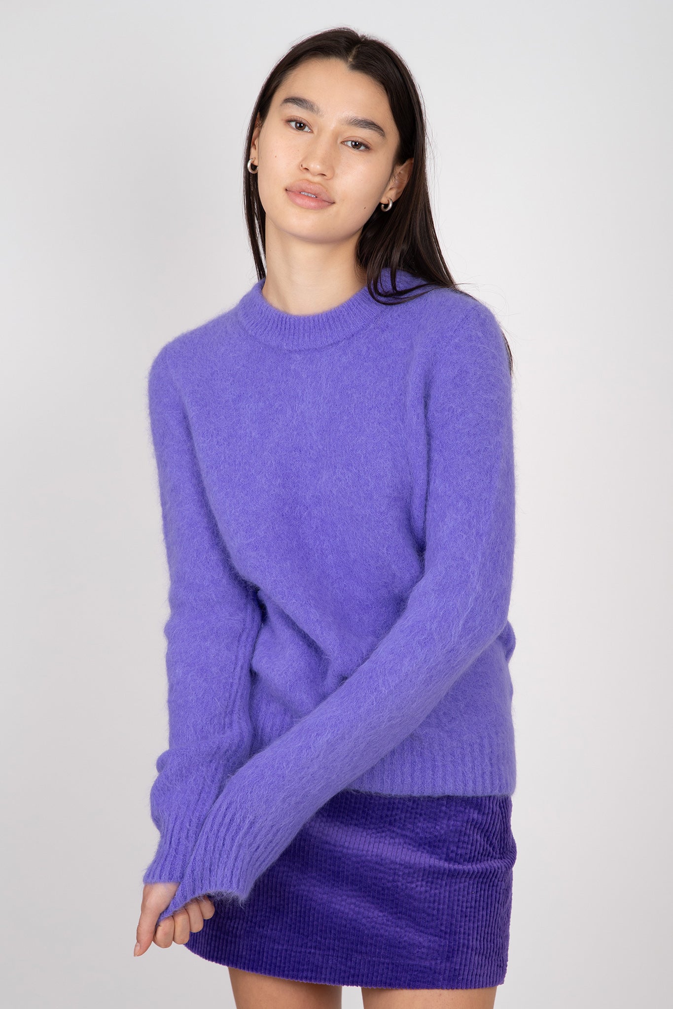 Ganni-Brushed-Alpaca-O-Neck-Sweater-Simply-Purple