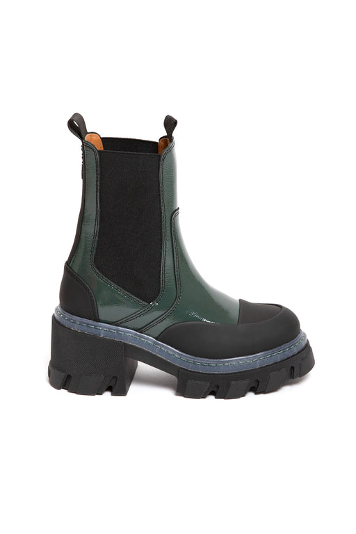    Ganni-Cleated-Mid-Chelsea-Boots-Posy-Green