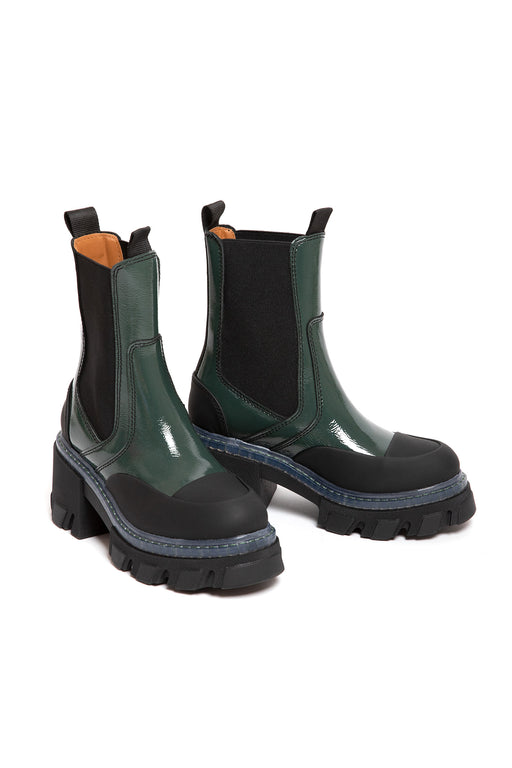    Ganni-Cleated-Mid-Chelsea-Boots-Posy-Green