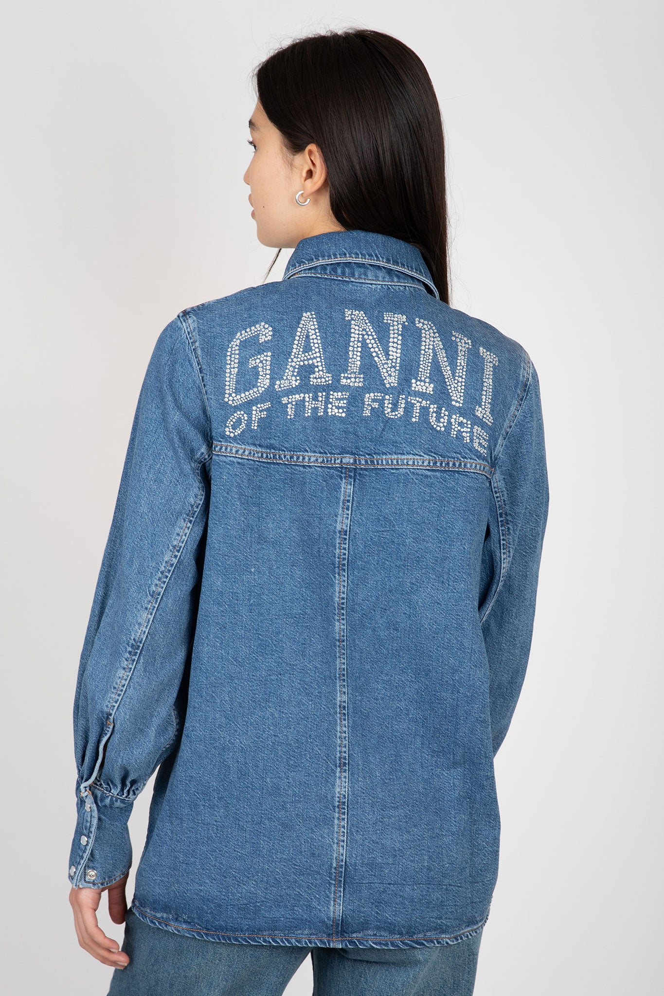 Future Denim Shirt Tops Ganni   