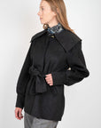 Grey Wool Collar Jacket Jackets & Coats Ganni   