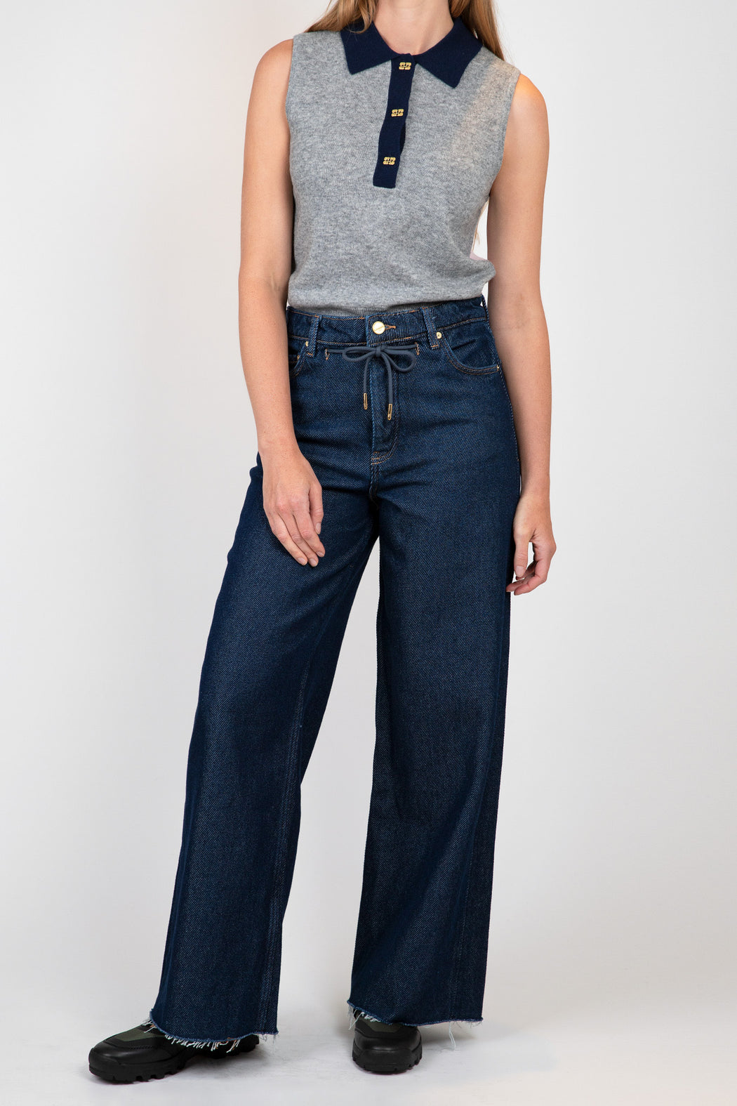    Ganni-Heavy-Denim-Wide-Drawstring-Jeans-Rinse