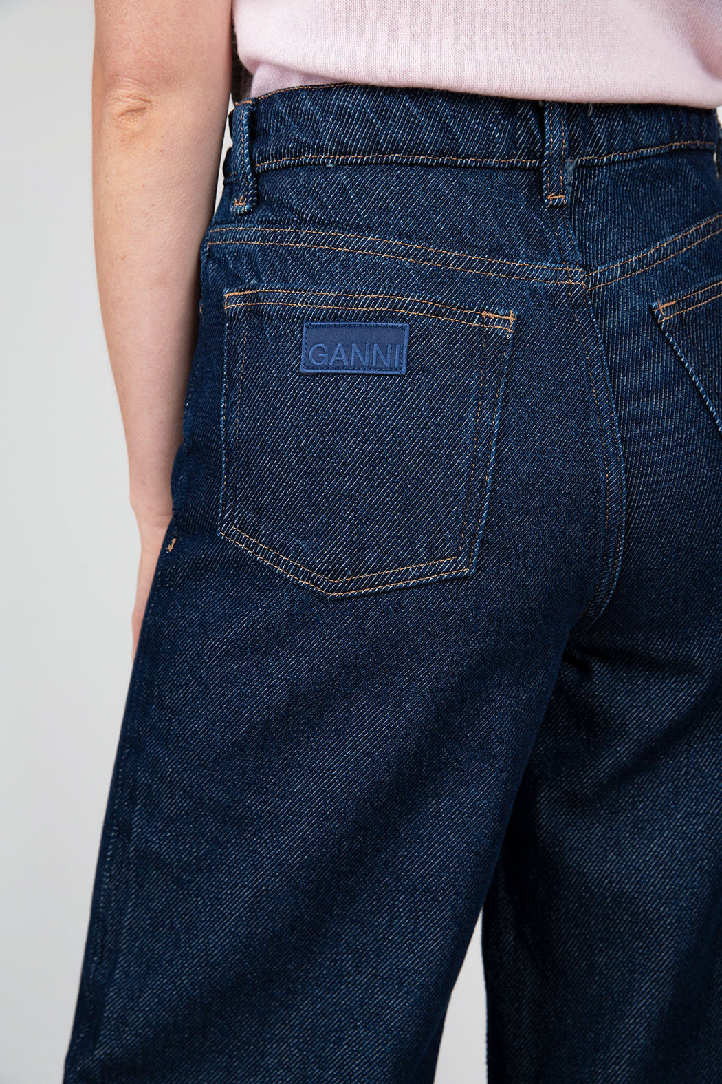    Ganni-Heavy-Denim-Wide-Drawstring-Jeans-Rinse