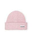 Ganni-Loose-Wool-Rib-Knit-Beanie-Lilac-Sachet