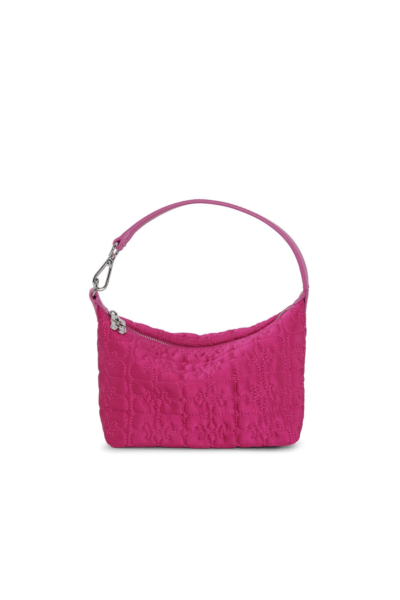    Ganni-Pink-Small-Butterfly-Pouch-Satin-Bag-Shocking-Pink