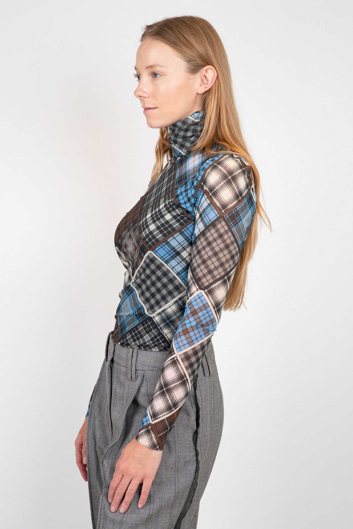Ganni-Printed-Mesh-Lov-Sleeve-Rollneck-Sweater-Silver-Lake-Blue