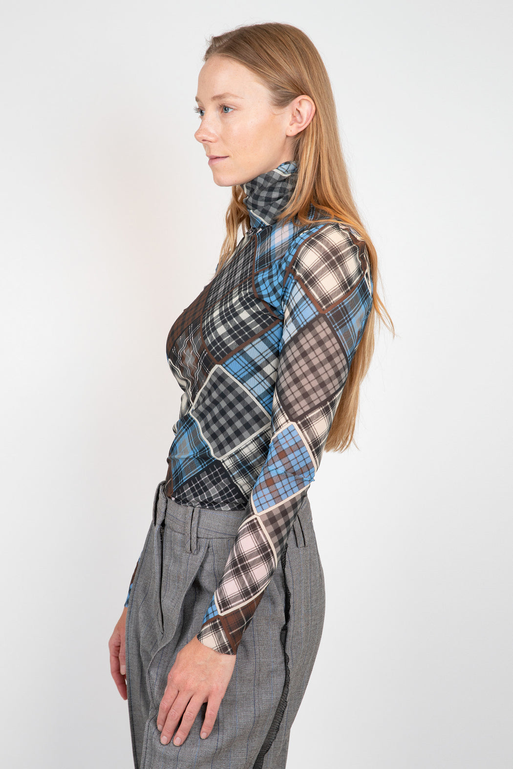 Ganni-Printed-Mesh-Lov-Sleeve-Rollneck-Sweater-Silver-Lake-Blue