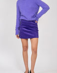Ganni-Purple-Corduroy-Mini-Skirt-Simply-Purple
