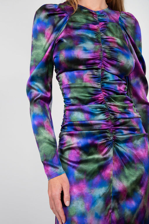 Ganni-Purple-Silk-Satin-O-Neck-Midi-Dress-Simply-Purple