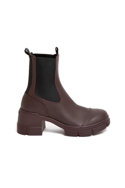    Ganni-Rubber-Heeled-City-Boots-Burgundy
