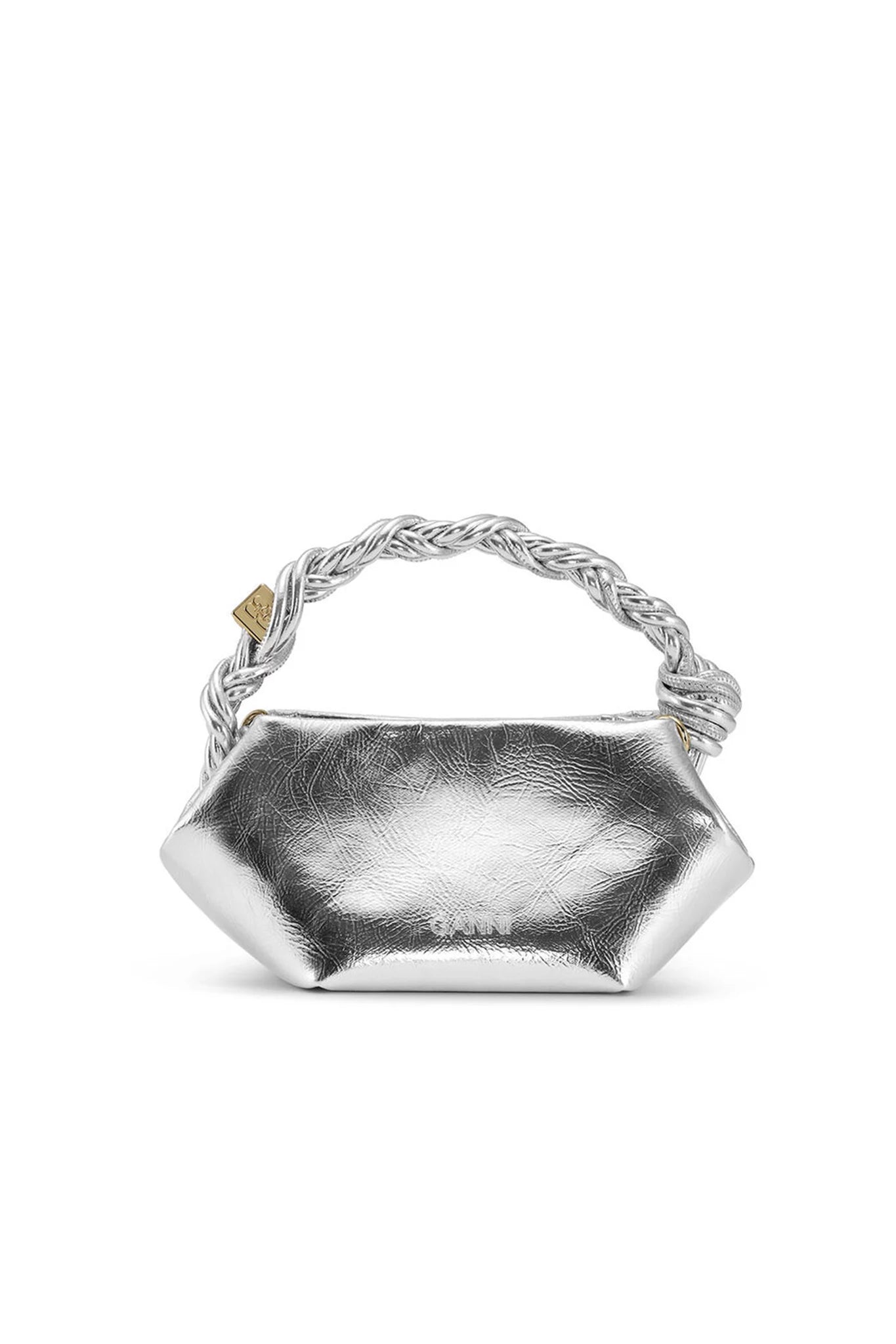 Silver Mini Ganni Bou Bag Accessories Ganni   