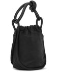    Ganni-Small-Black-Knot-Bucket-Bag-Black