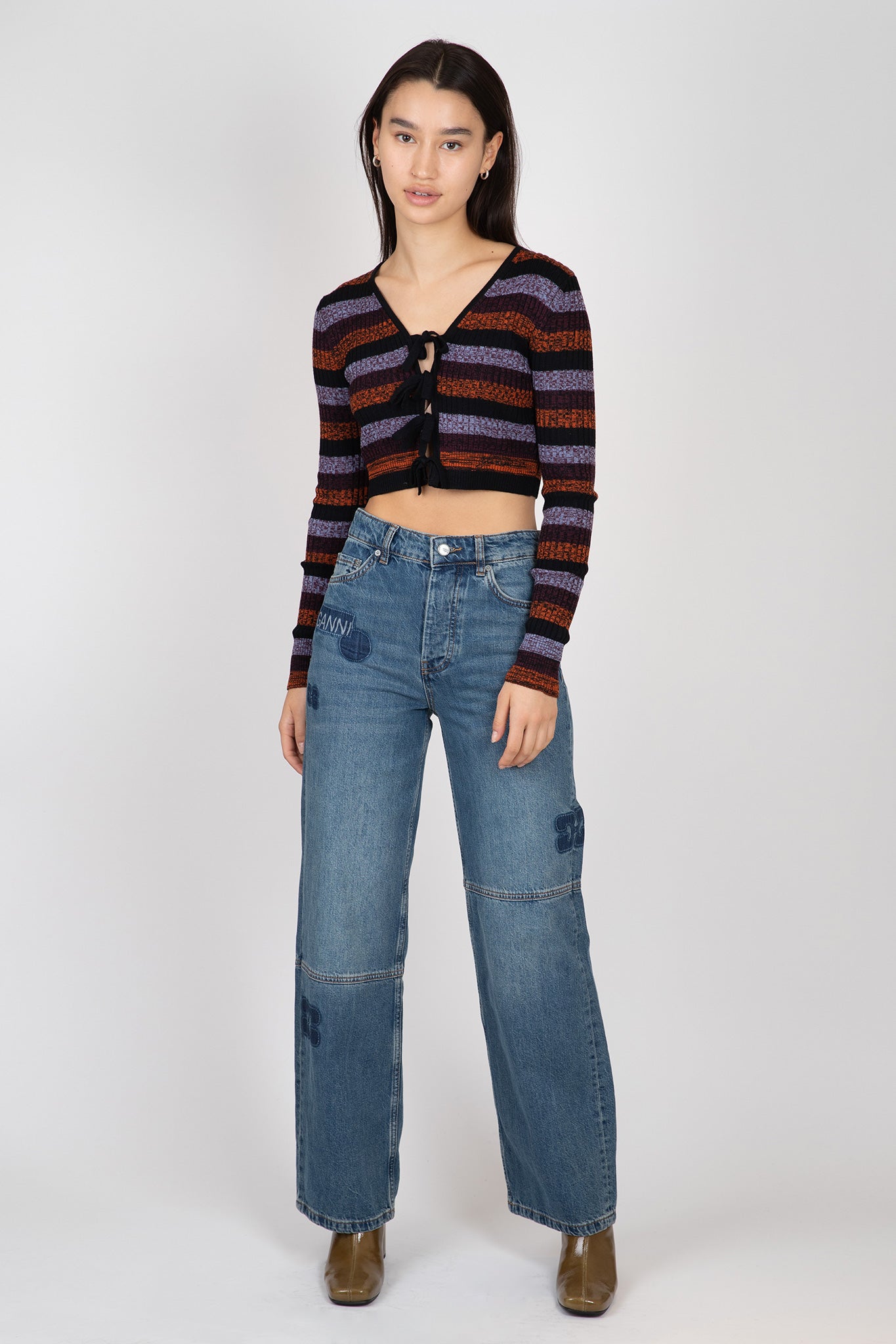    Ganni-Striped-Merino-Rib-Cropped-Cardigan-Multicolour
