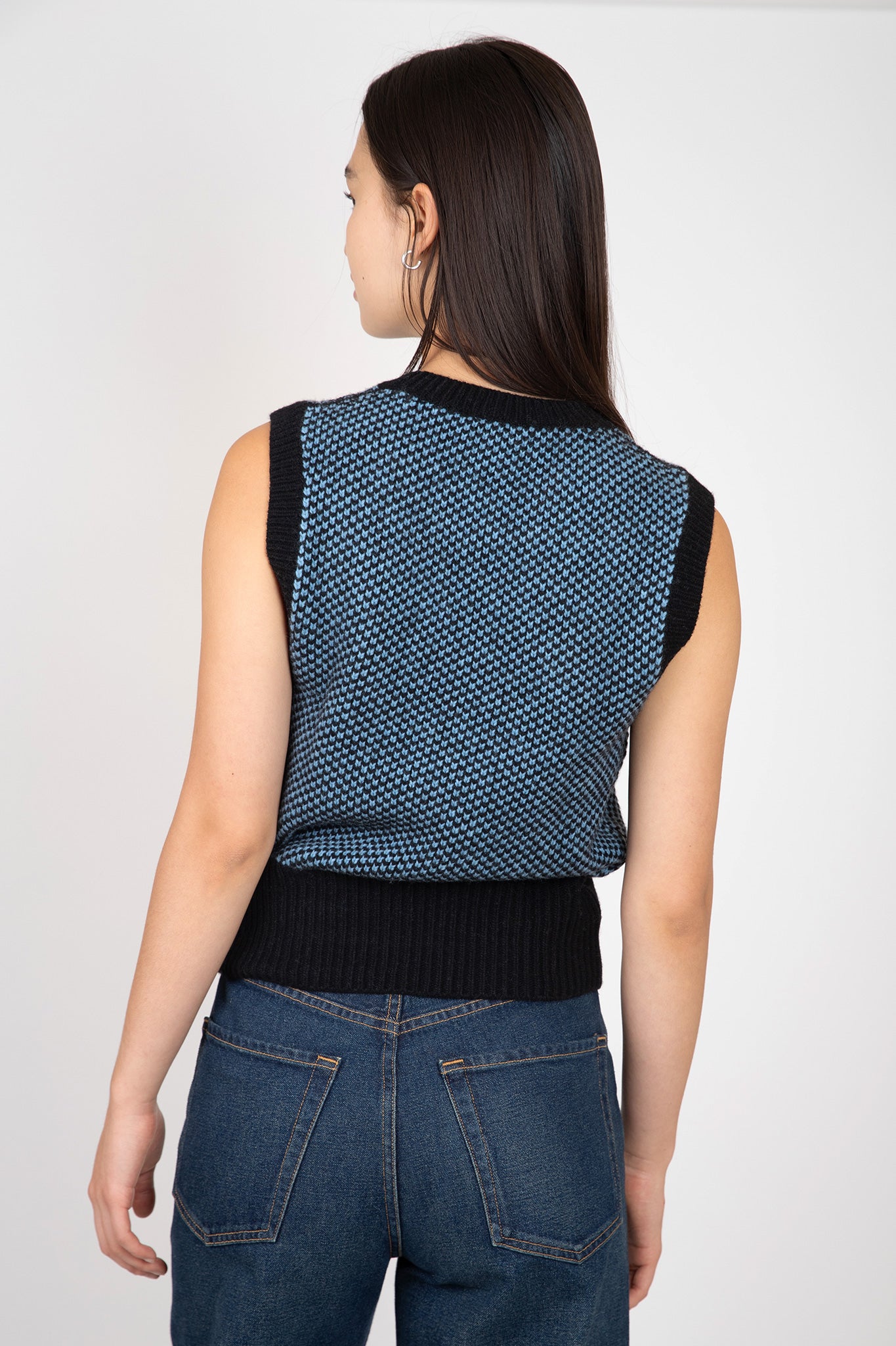 Ganni-Two-Tone-Vest-Blue
