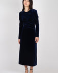 Velvet Jersey Long Dress Skirts & Dresses Ganni   