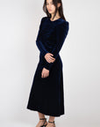 Velvet Jersey Long Dress Skirts & Dresses Ganni   