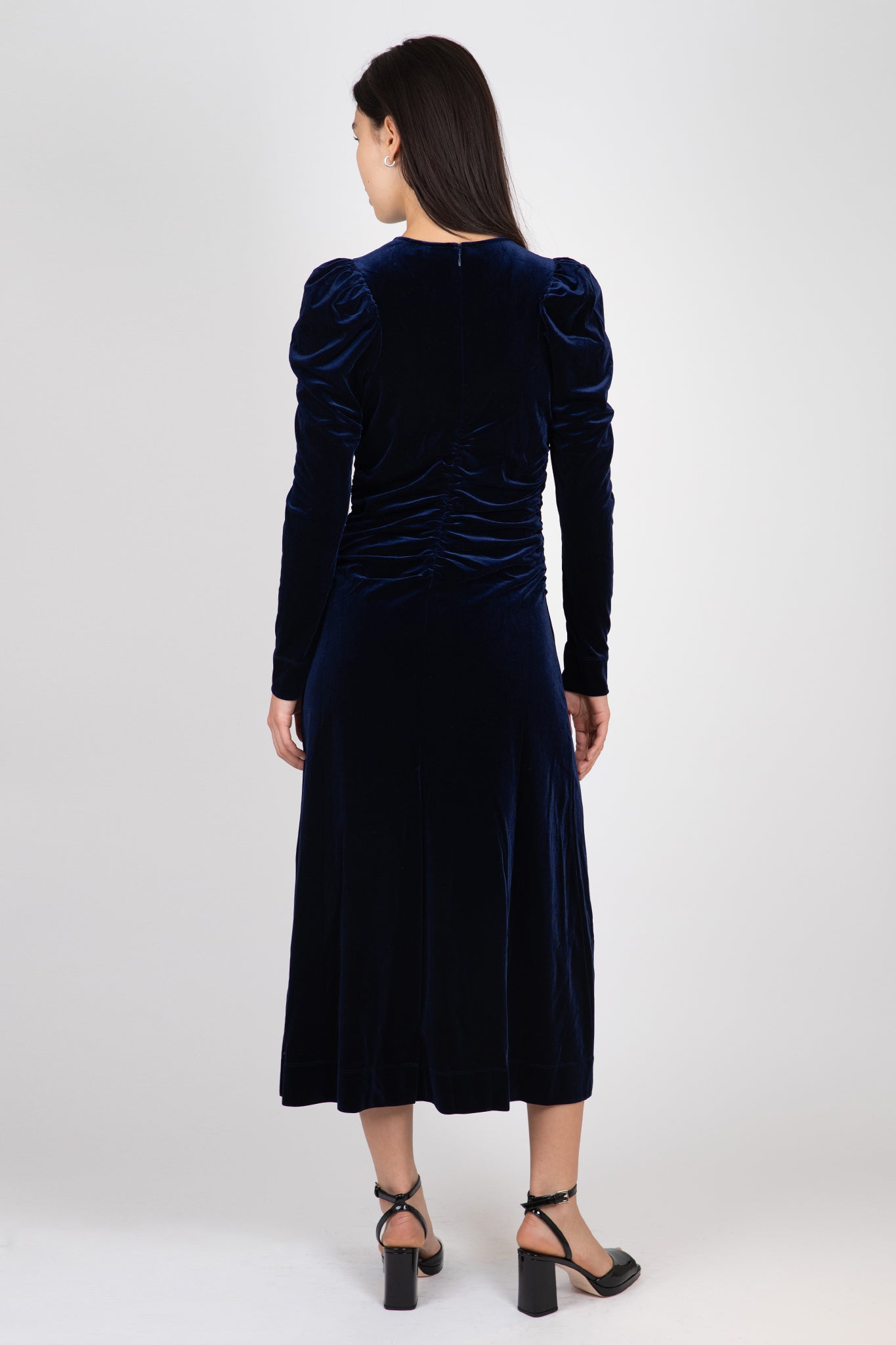 Velvet Jersey Long Dress Skirts &amp; Dresses Ganni   