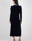 Velvet Jersey Long Dress Skirts & Dresses Ganni   