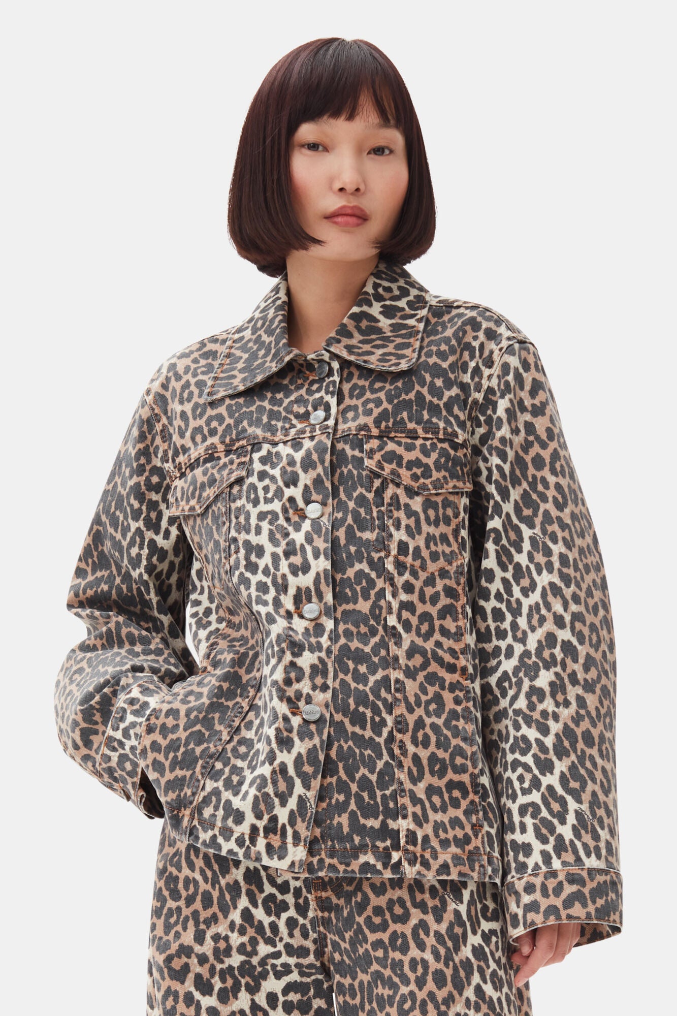 Leopard Printed Denim Jacket – Hill's Dry Goods