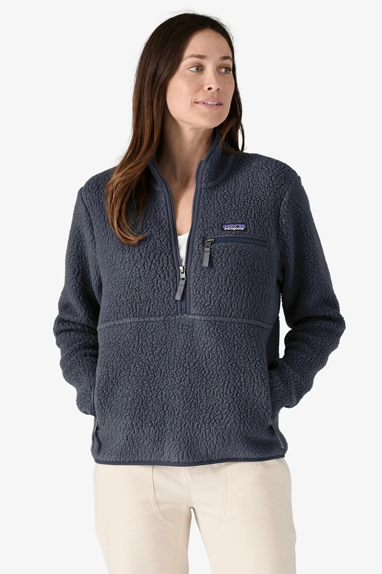 Women&#39;s Retro Pile Fleece Marsupial Jackets &amp; Coats Patagonia