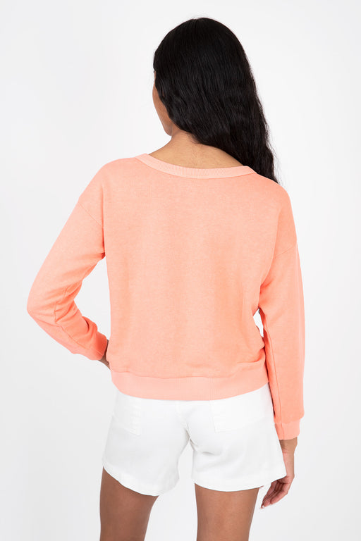 Jungmaven-Crux-Cropped-Sweatshirt-Pink-Salmon