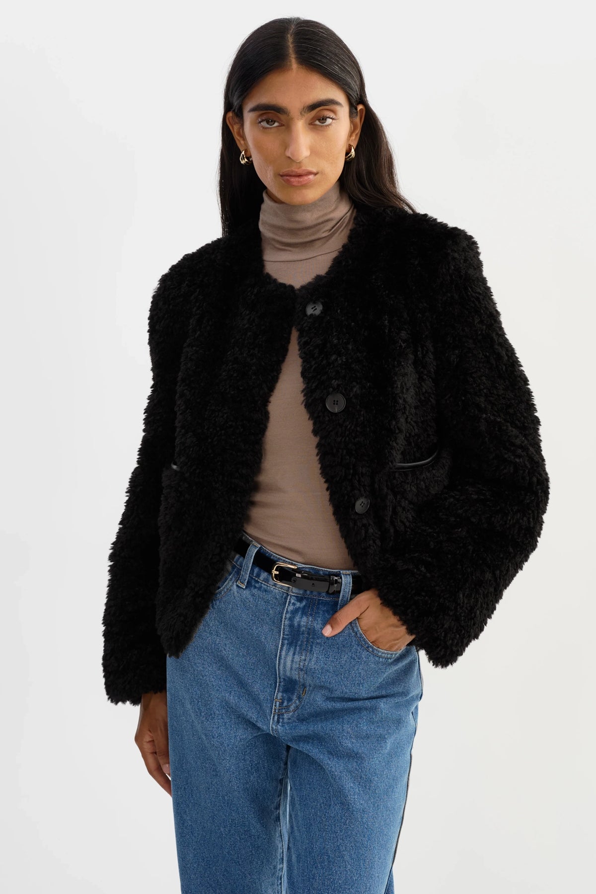 Emilia Sherpa Jacket Jackets &amp; Coats LAMARQUE