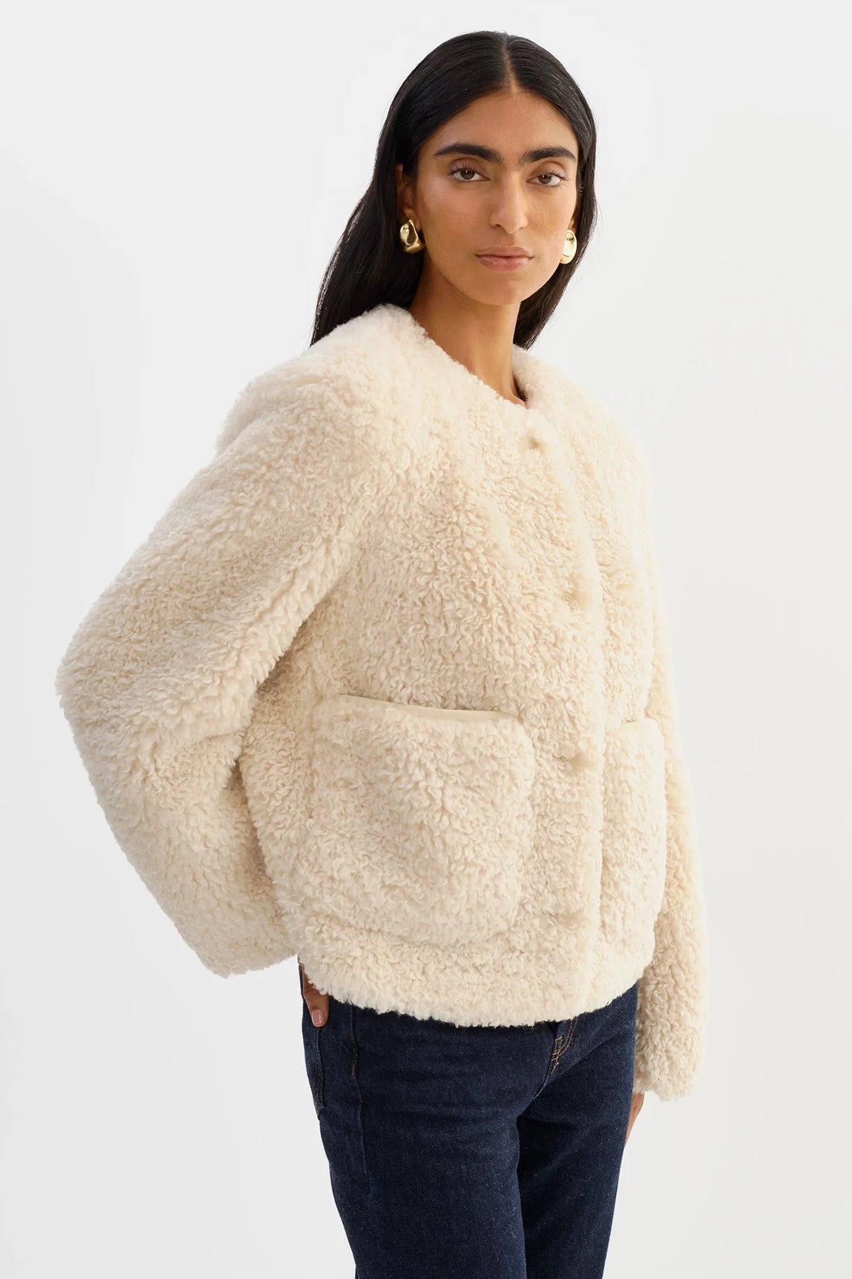 Emilia Sherpa Jacket Jackets &amp; Coats LAMARQUE