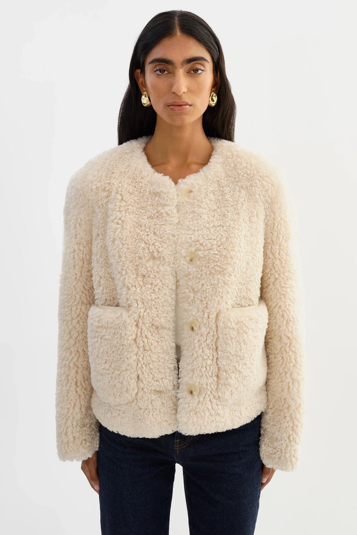 Emilia Sherpa Jacket Jackets &amp; Coats LAMARQUE