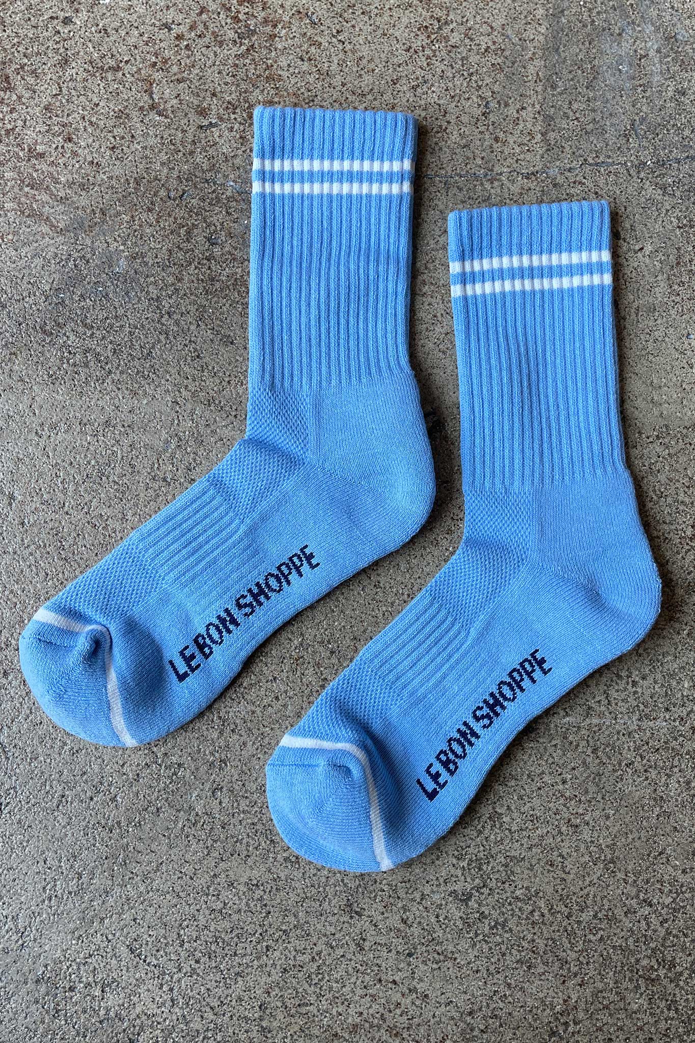     Le-Bon-Shoppe-Boyfriend-Socks-Ocean-Blue