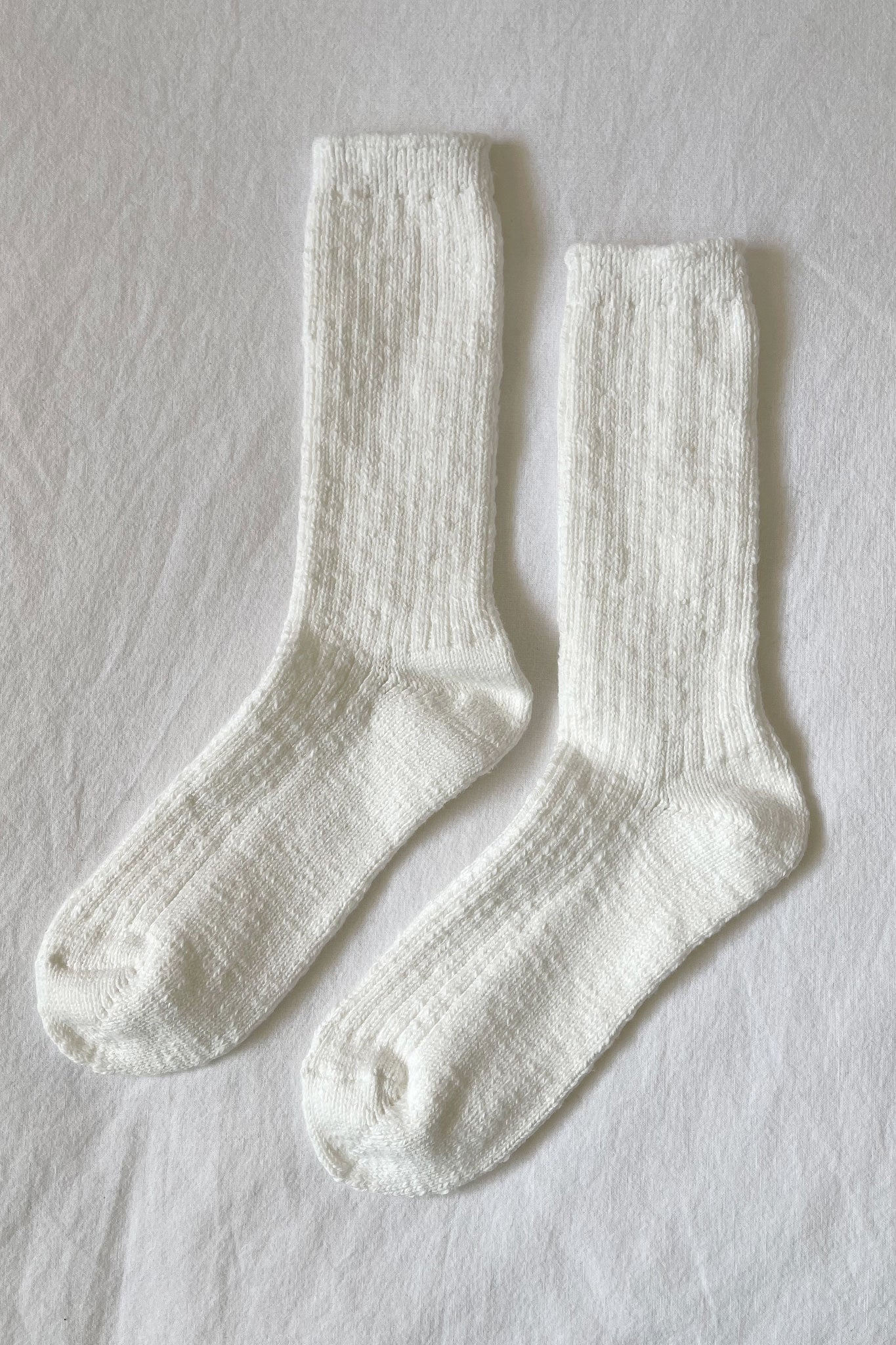    Le-Bon-Shoppe-Cottage-Socks-White-Linen
