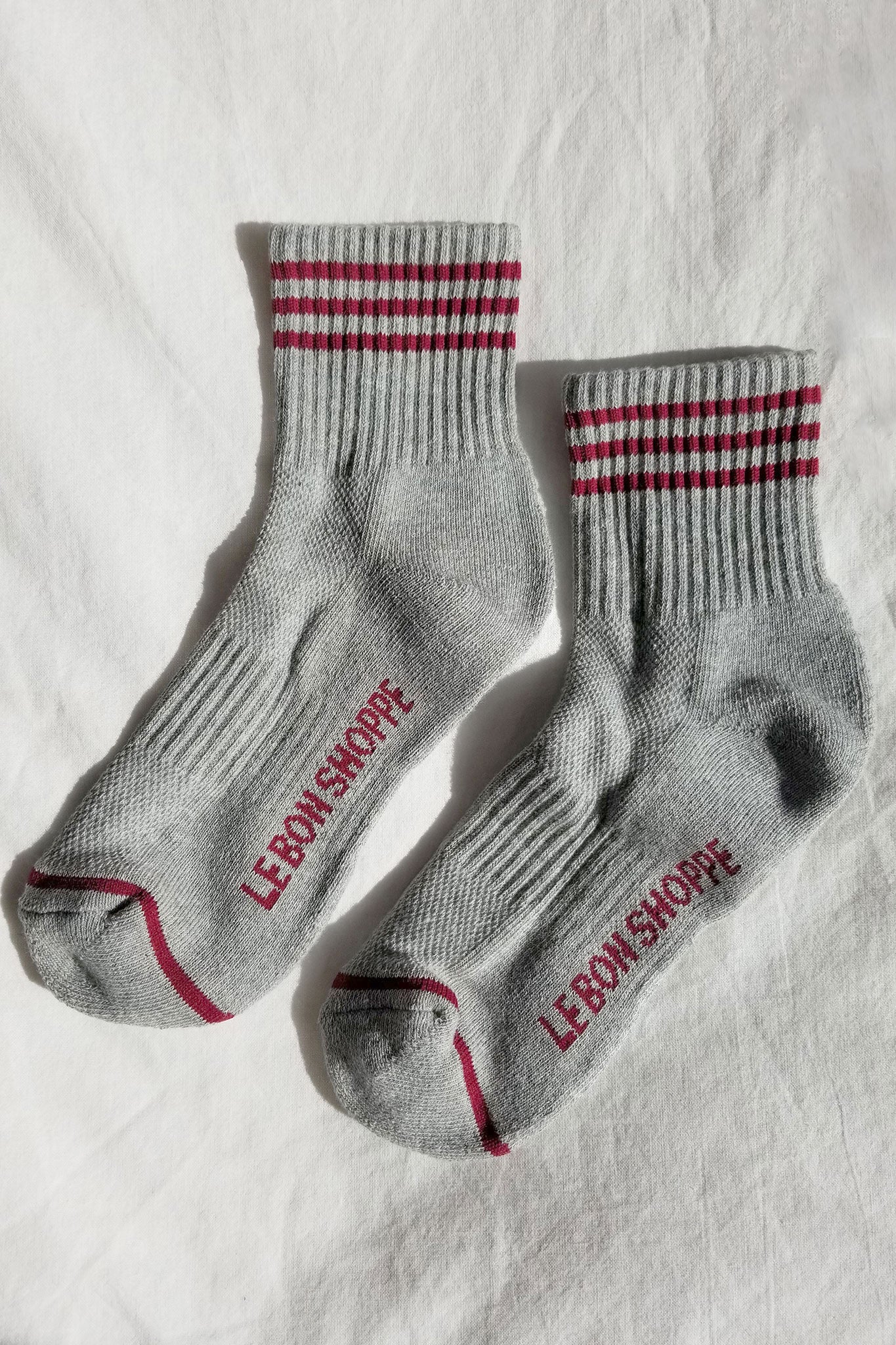    Le-Bon-Shoppe-Girlfriend-Socks-Heather-Grey