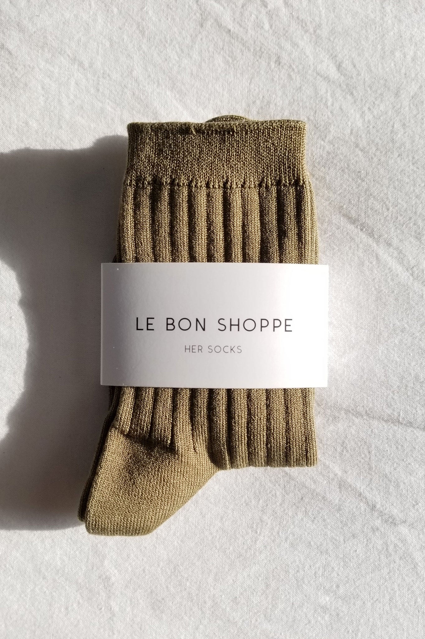    Le-Bon-Shoppe-Her-Socks-MC-Cotton-Pesto