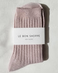 Le-Bon-Shoppe-Her-Socks-Rose-Glitter