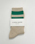    Le-Bon-Shoppe-Her-Varsity-Socks-Green