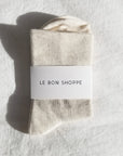 Le-Bon-Shoppe-Sneaker-Socks-Oatmeal