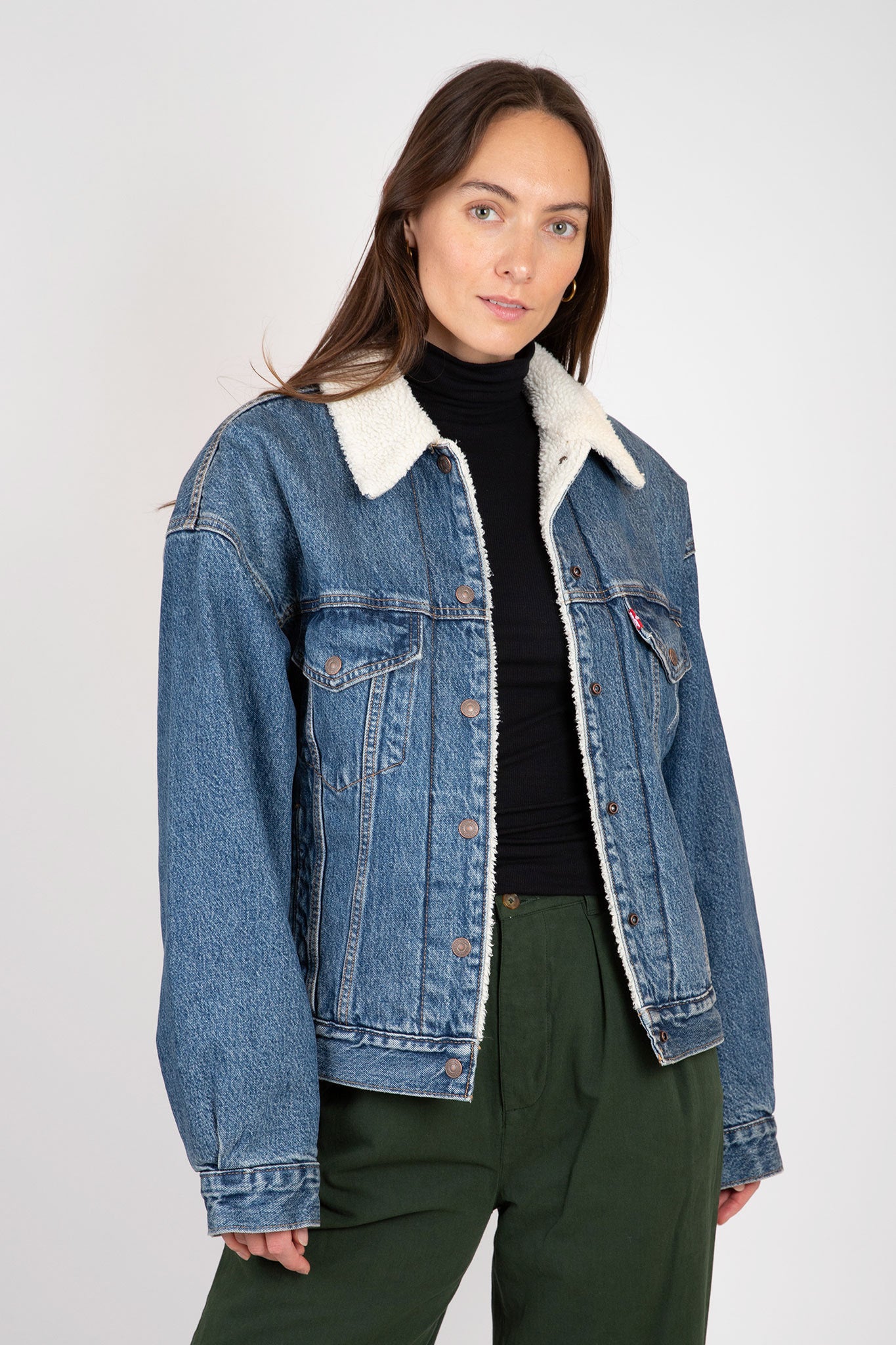 90s Sherpa Trucker Jacket Jackets &amp; Coats Levi&#39;s   