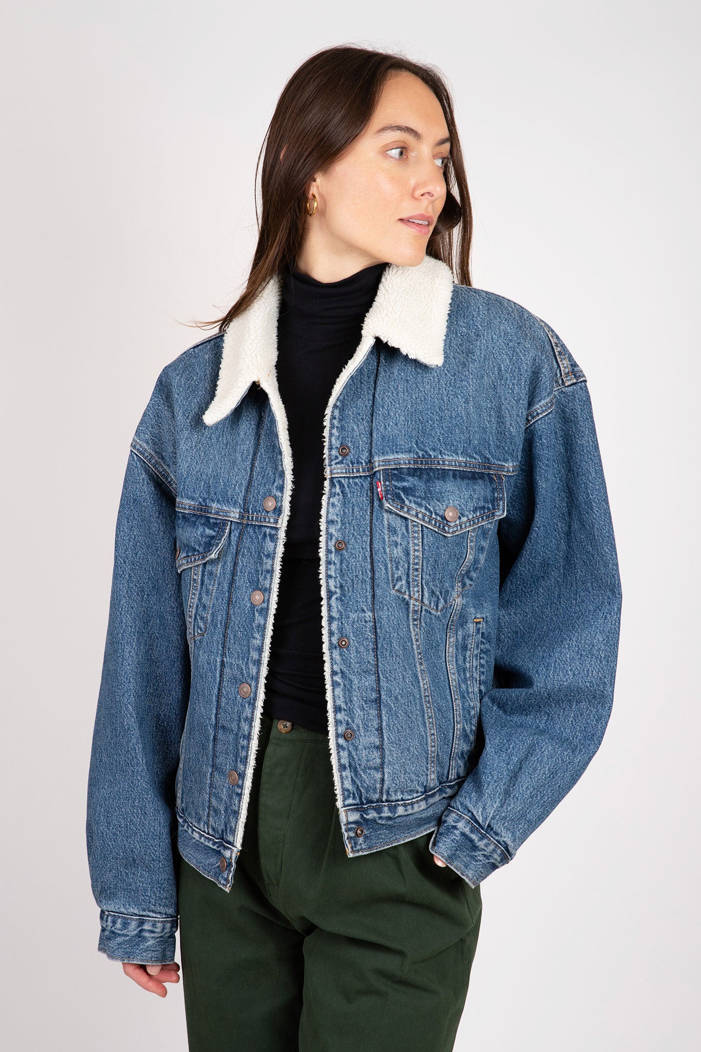 90s Sherpa Trucker Jacket Jackets &amp; Coats Levi&#39;s   