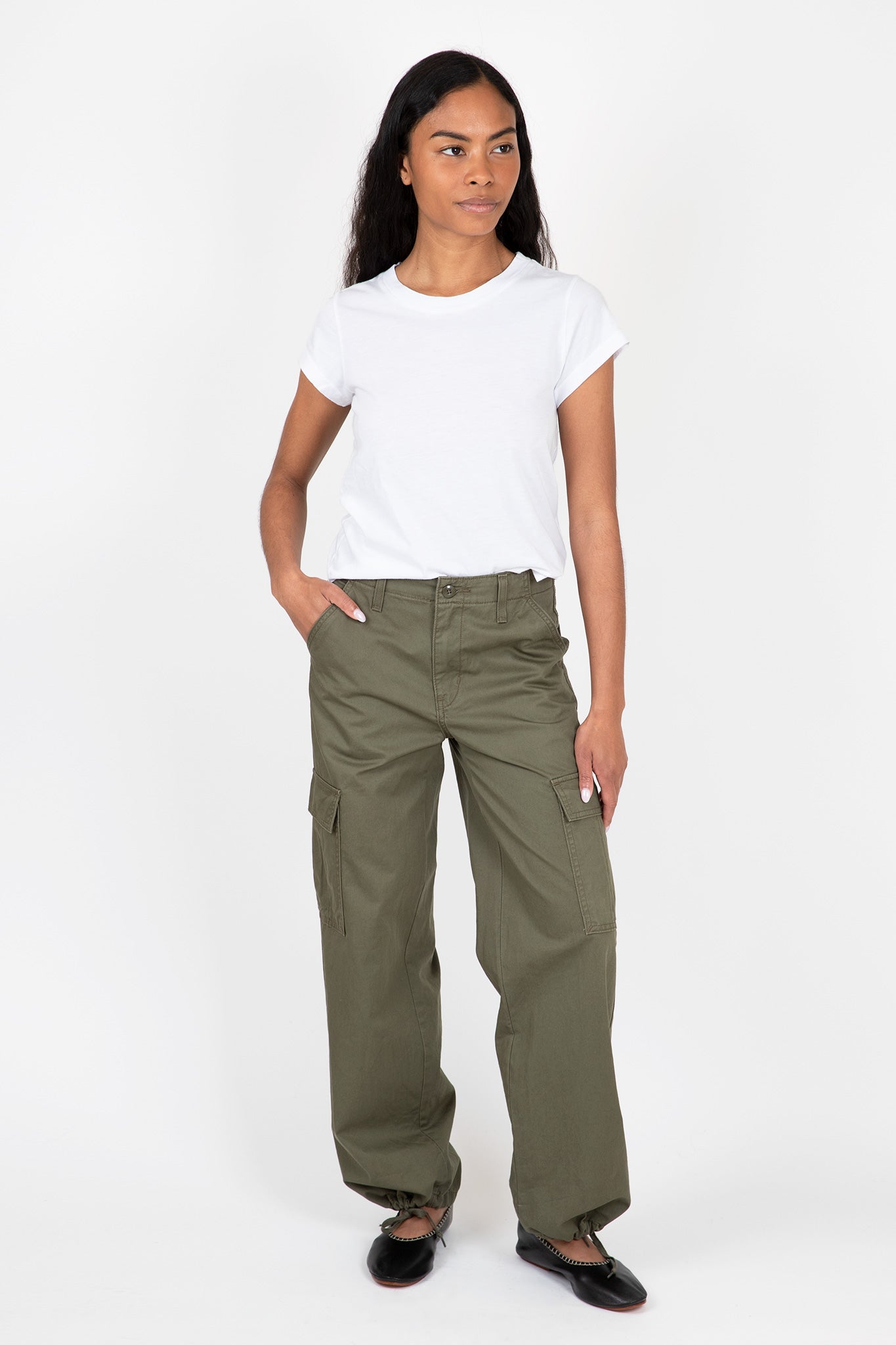 Levis-94-Baggy-Cargo-Pants-Army-Green