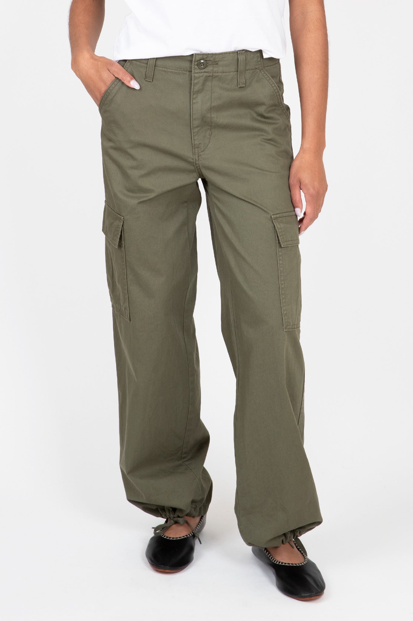 Levis-94-Baggy-Cargo-Pants-Army-Green