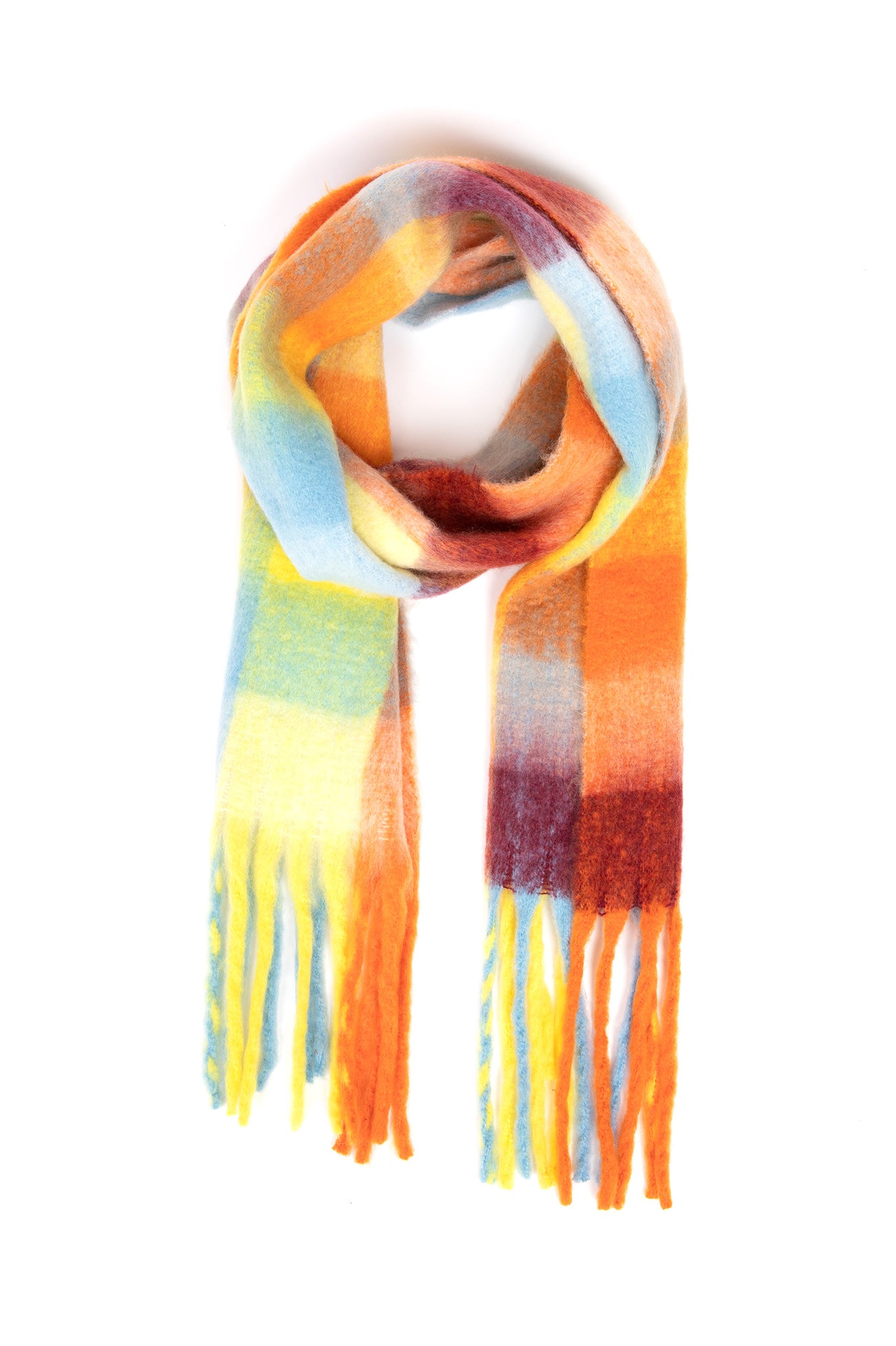 Lyla-Luxe-Check-Scarf-Multi