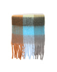    Lyla-Luxe-Check-Scarf-Teal-Brown