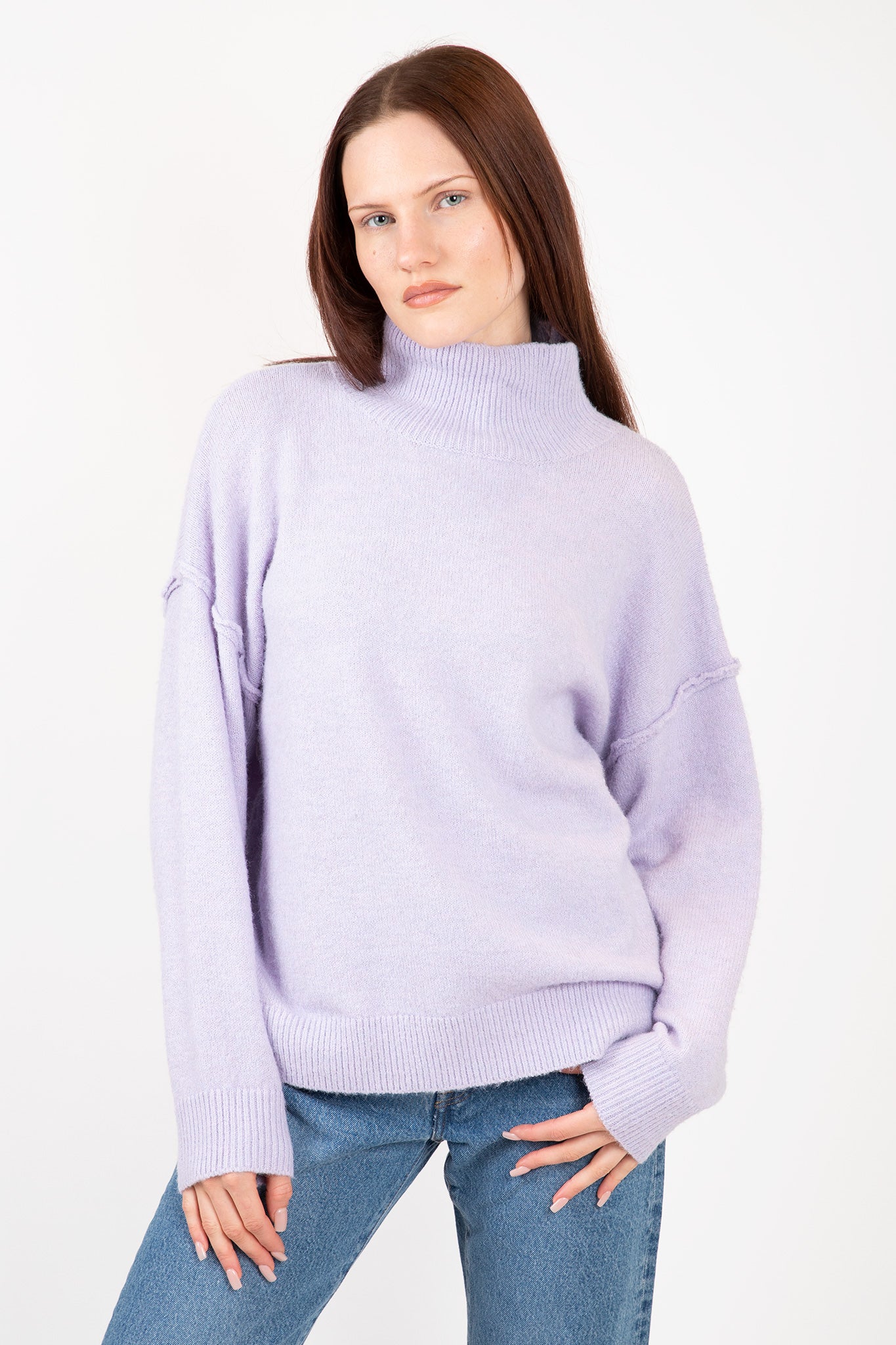 Ella Lightweight Mockneck Sweaters & Knits Lyla + Luxe   