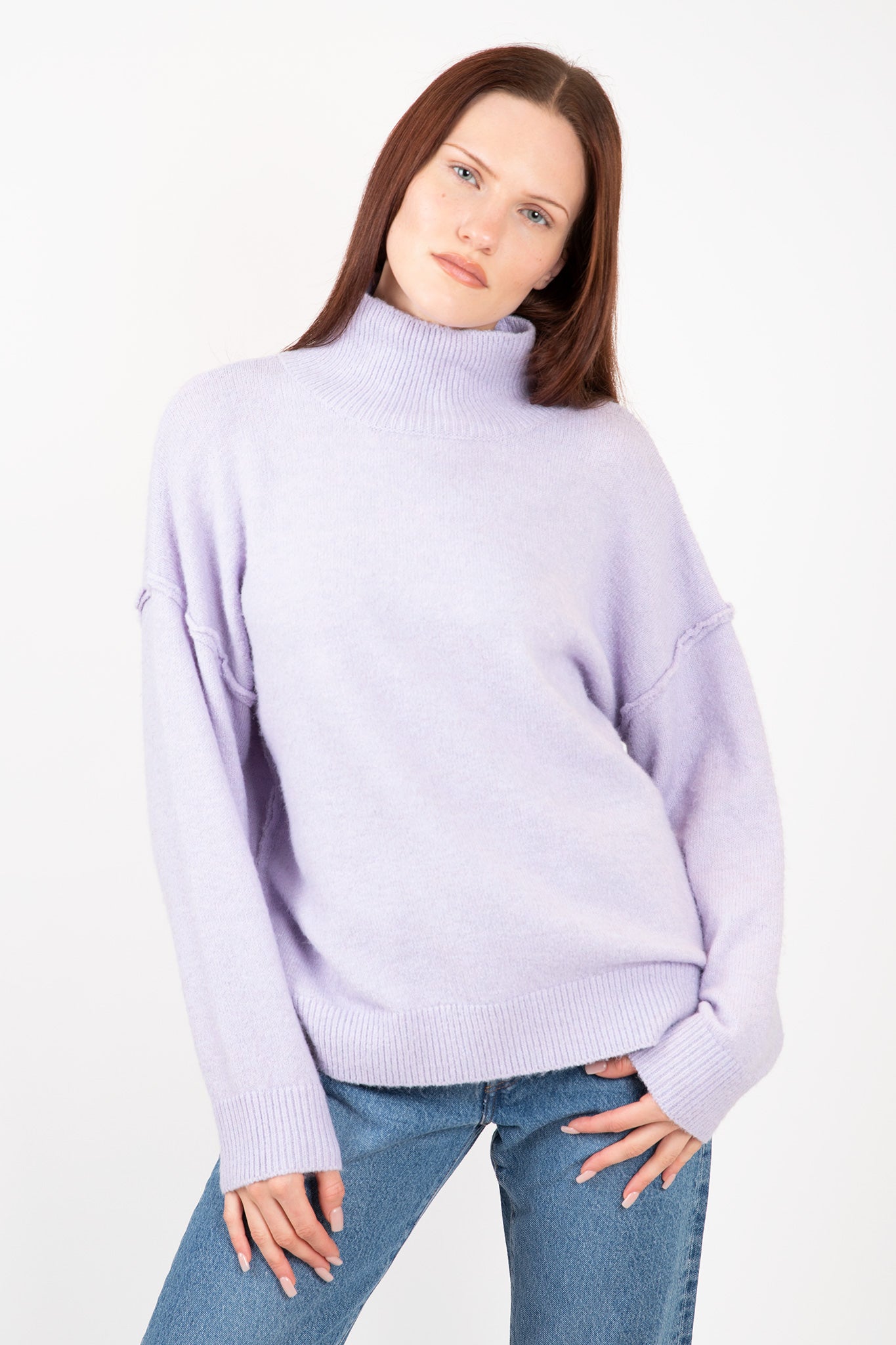 Ella Lightweight Mockneck Sweaters & Knits Lyla + Luxe   