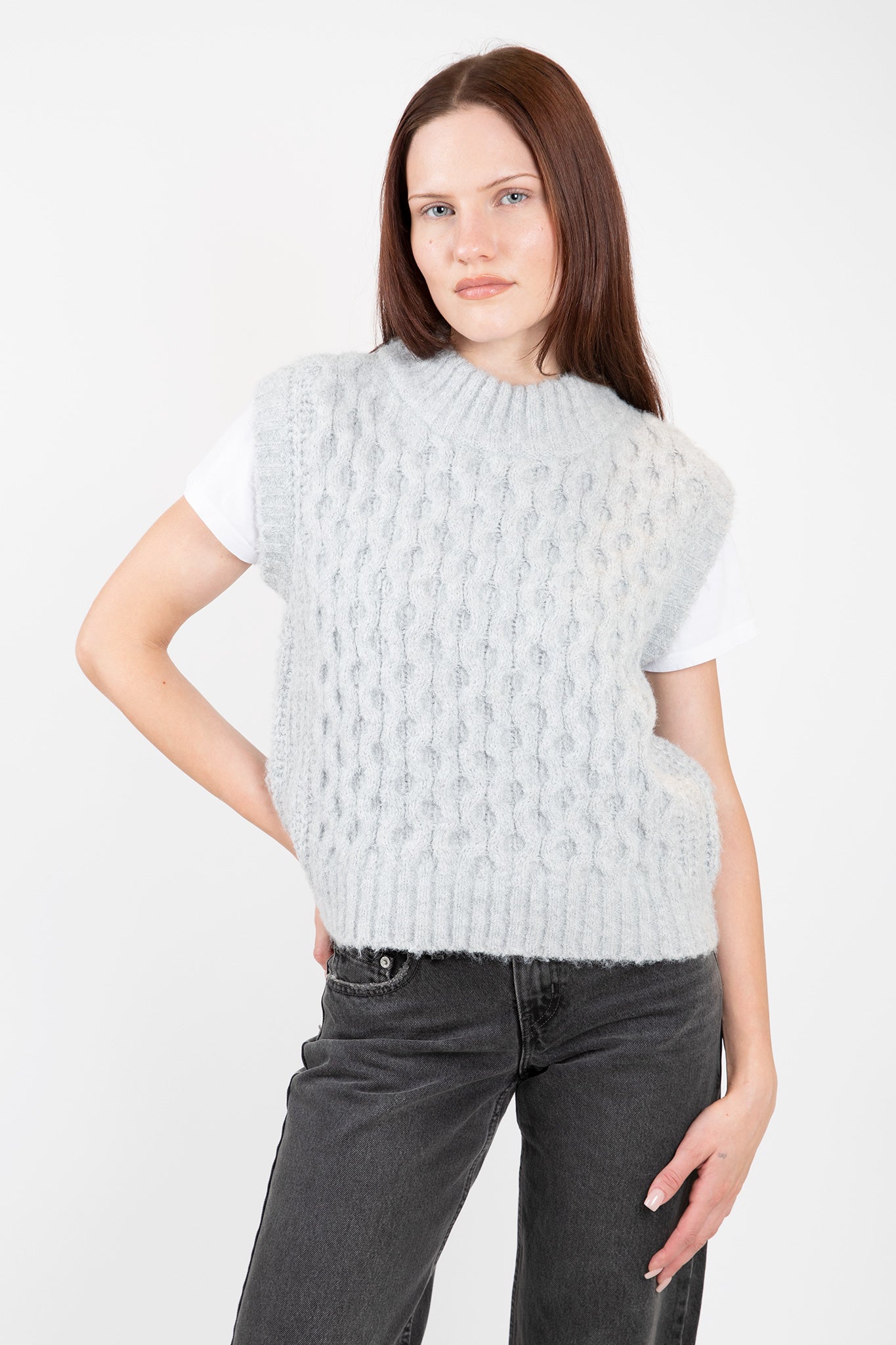 Lina Textured Vest Sweaters & Knits Lyla + Luxe   