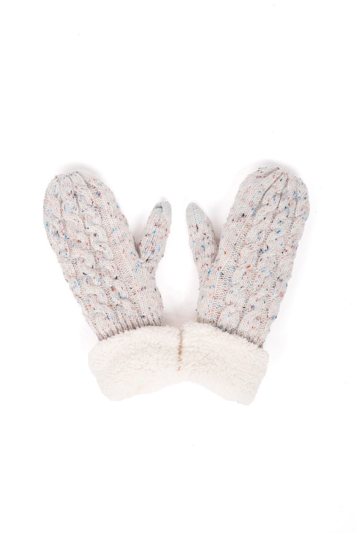    Lyla-Luxe-Sherpa-lined-Cable-Knit-Mittens-Ice-Fleck