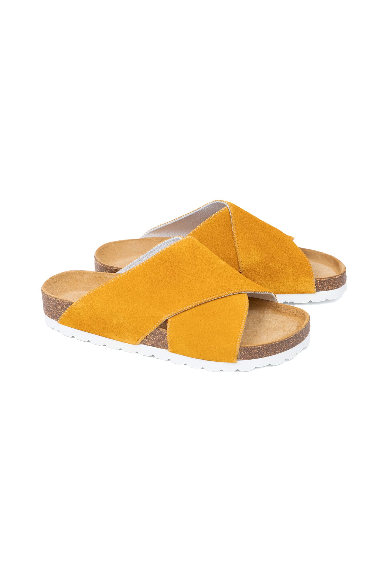 MAGNAFIED-Una-Cross-Over-Sandals-Yellow-Premium-Italian-Suede