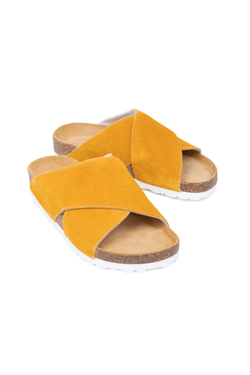 MAGNAFIED-Una-Cross-Over-Sandals-Yellow-Premium-Italian-Suede